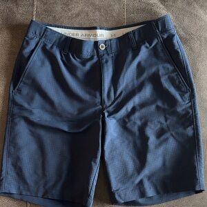 Under Armour Men's Dark Blue Flat Front Shorts